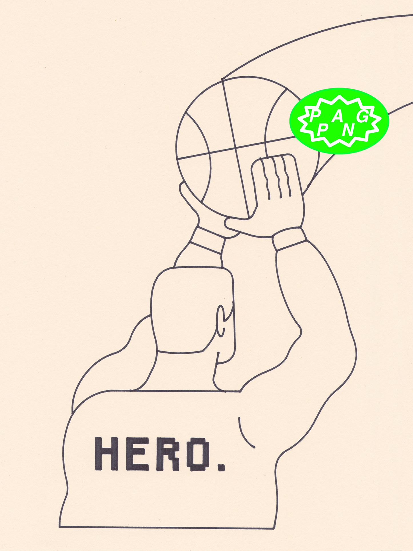 'AMERICAN STYLE HERO' Drawing